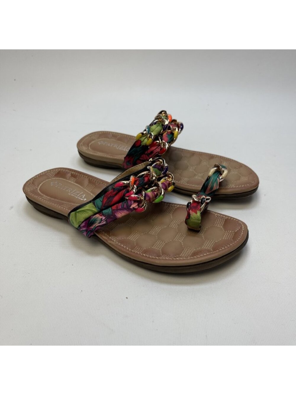 Y2K Patrizia By Spring Step Floral Comfy Sandals 39 Cottagecore Boho Festival